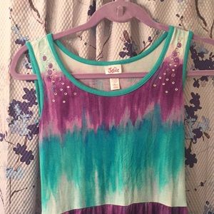 JUSTICE 18 1/2 Girls Summer hi-low hem dress.
